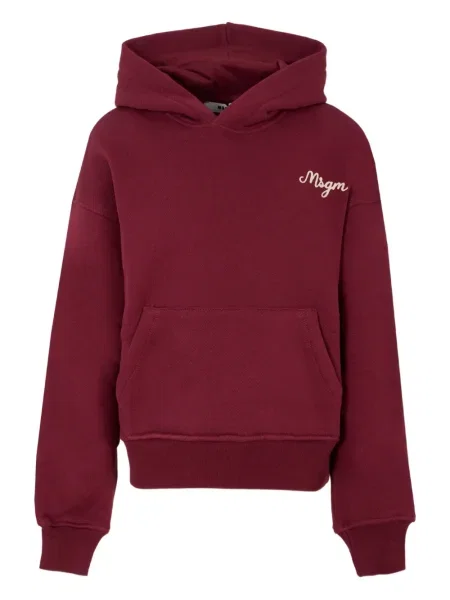 Bluza z kapturem dziecięca Msgm czerwona