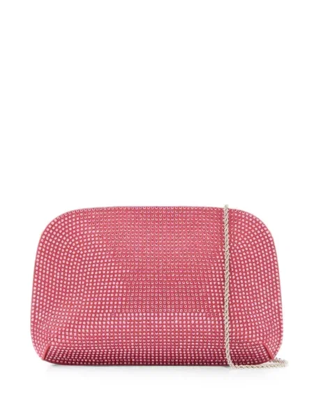 Geantă plic Giorgio Armani din satin roz