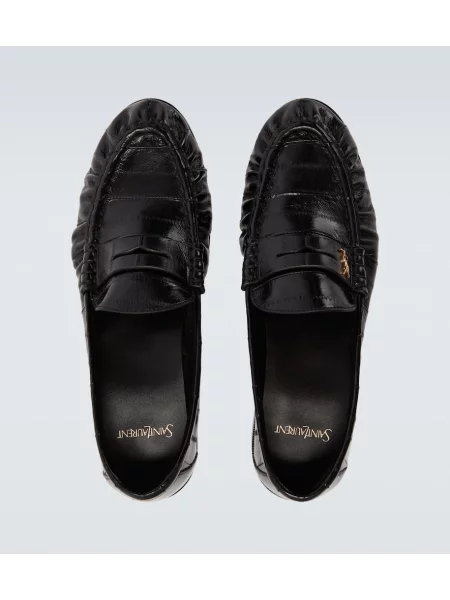 Pantofi loafer Saint Laurent din piele negru