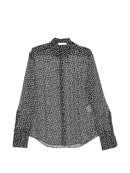 Cămașă Fendi cu imagine cu imprimeu geometric negru