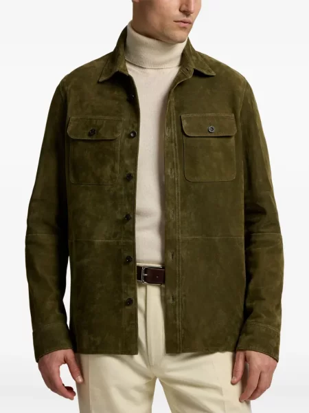Велурено яке Ralph Lauren Purple Label зелено