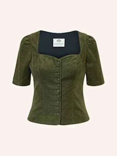 Bluzka Berwin & Wolff z gorsetem zielona