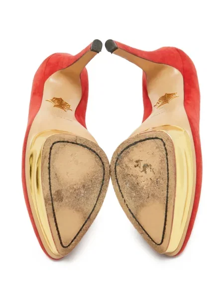 Pantofi cu toc Charlotte Olympia cu platformă roșu