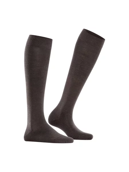 Podkolanówki Falke Softmerino brązowe