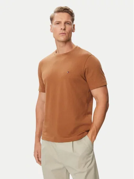 Tommy Hilfiger Marškinėliai Ess Seasonal ruda