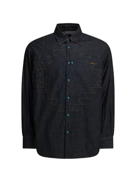 Риза Kapital бродирана синьо