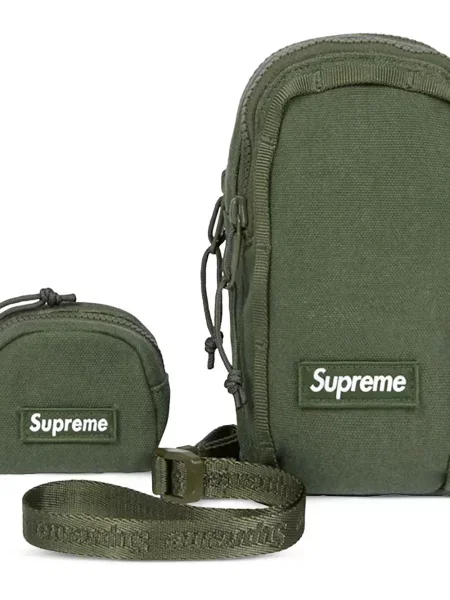 Crossbody táska Supreme autogrammal zöld
