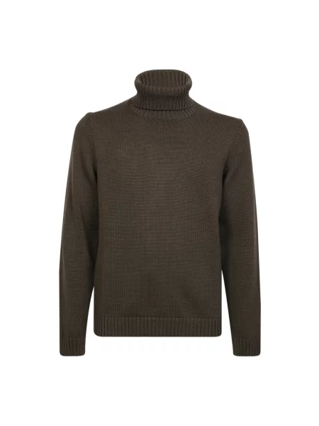 Sweter wełniany Zanone wełniany zielony