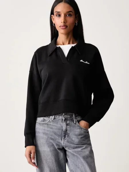 Guess Jeans hanorac pentru femei cu negru