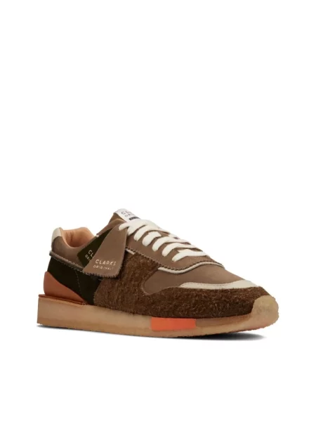 Sneakersy Clarks brązowe