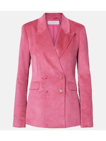 Sacou Gabriela Hearst de catifea cord roz