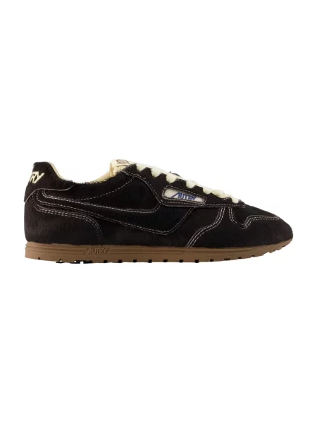 Sneakersy Autry skórzane brązowe