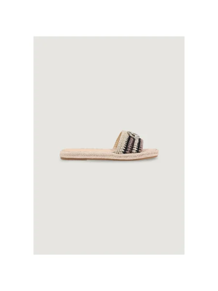 GUESS Saboți KAYLIS brocart / maro mokka / negru bej
