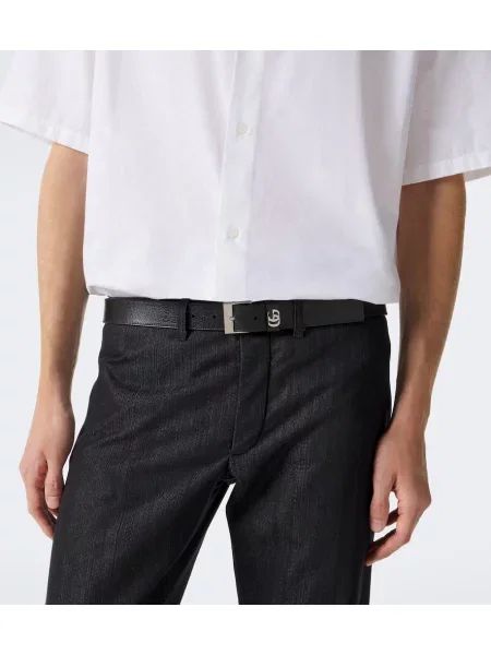 Cu centură curea Gucci din piele negru