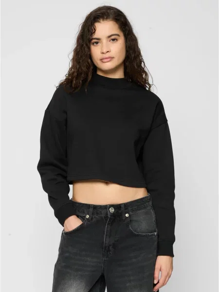 Gulerat palton Urban Classics negru