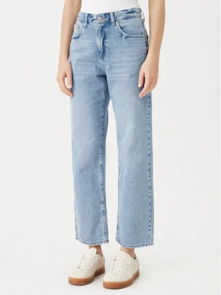 ONLY Jeansy Ella Straight Fit niebieski