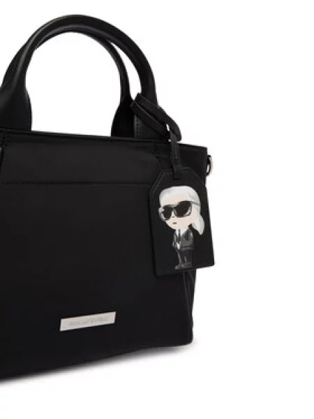 Rankinė KARL LAGERFELD Juoda balta