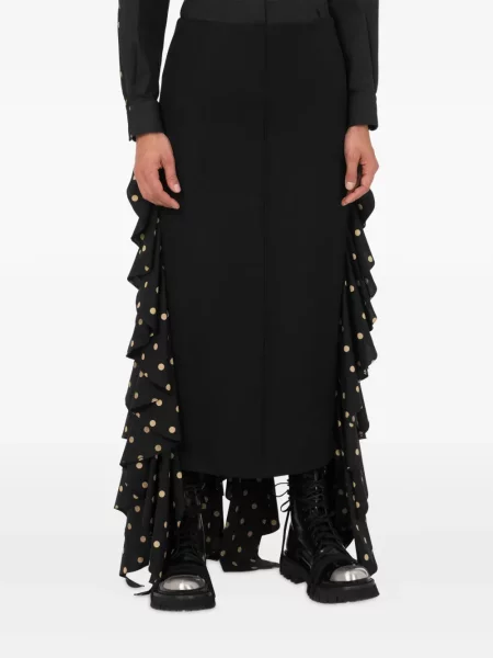 Fustă Moschino cu buline negru