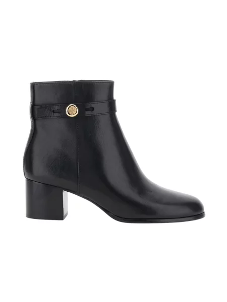 Buty do kostki Tory Burch skórzane czarne