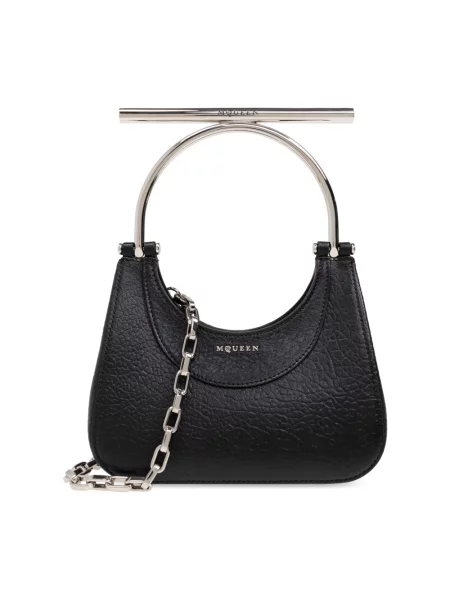 Torebka Alexander Mcqueen z logo czarna