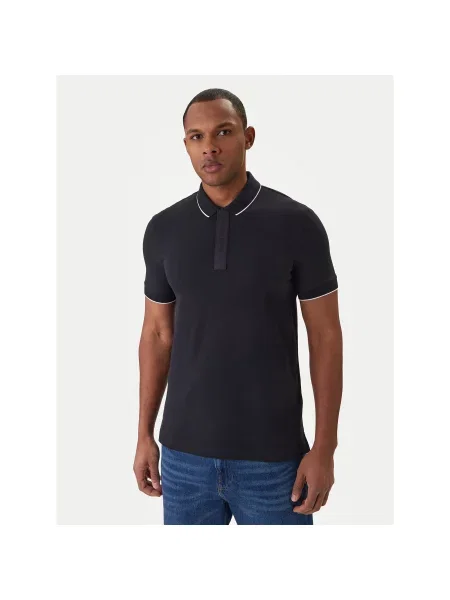 Armani Exchange Polo Σκούρο Slim Fit μπλε