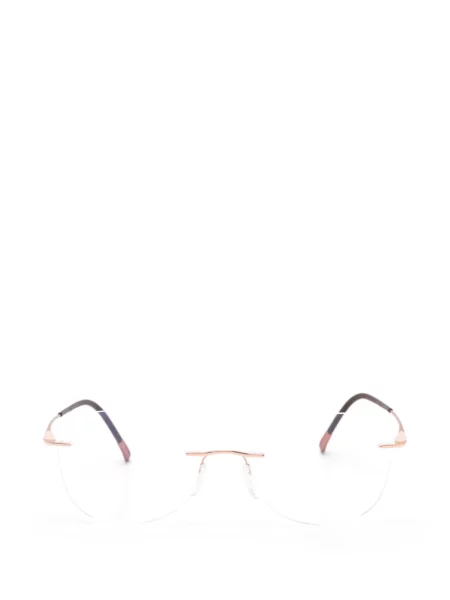 Ochelari de soare Silhouette cu imprimeu geometric roz