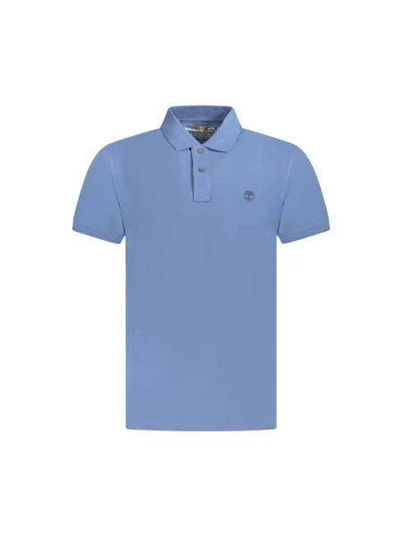 Koszulka polo Timberland z krótkim rękawem niebieska
