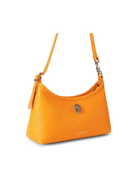 Kurt Geiger London torebka skórzana Kurt sling pomarańczowa