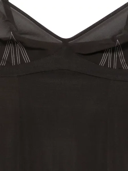 Rochie Carine Gilson de mătase de costum maro