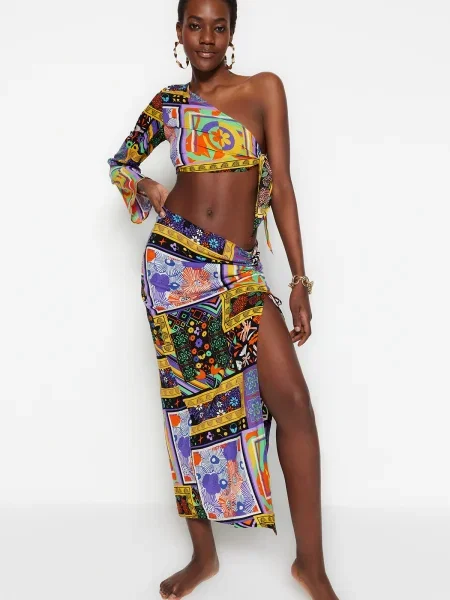 Midi obleka Trendyol črna