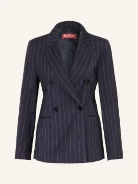 Marynarka Max Mara Studio wełniana niebieska