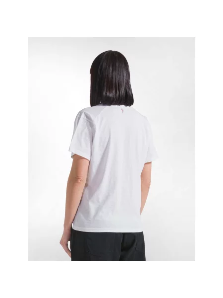 Tricou Deha cu decolteu în V alb