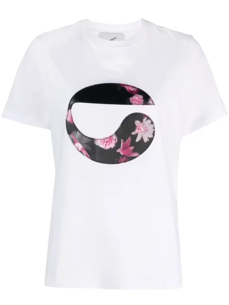Tricou Coperni cu model floral alb