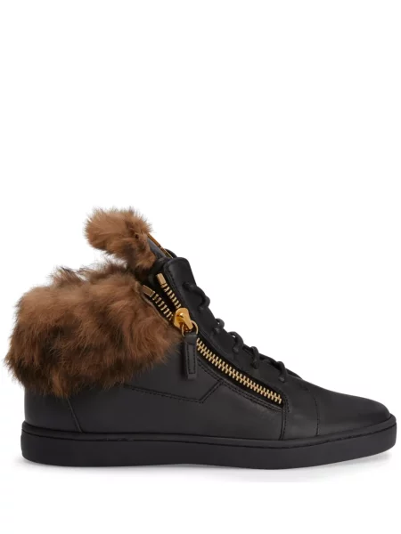 Sneakerși Giuseppe Zanotti din piele negru