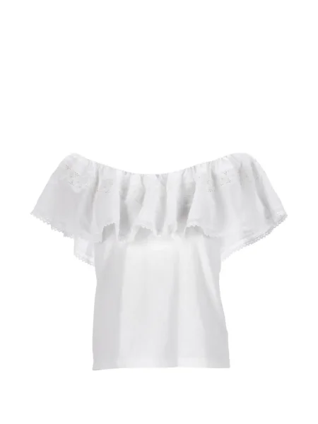 Bluză Sandro cu umerii deschiși alb