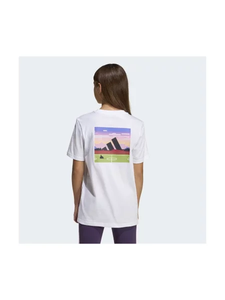Tricou copii Adidas alb