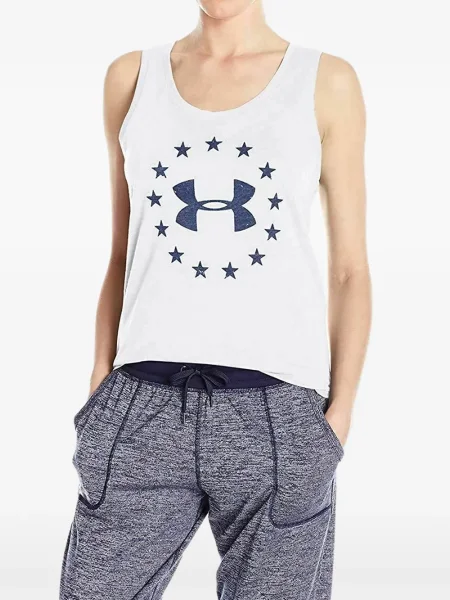 Top Under Armour cu imagine alb