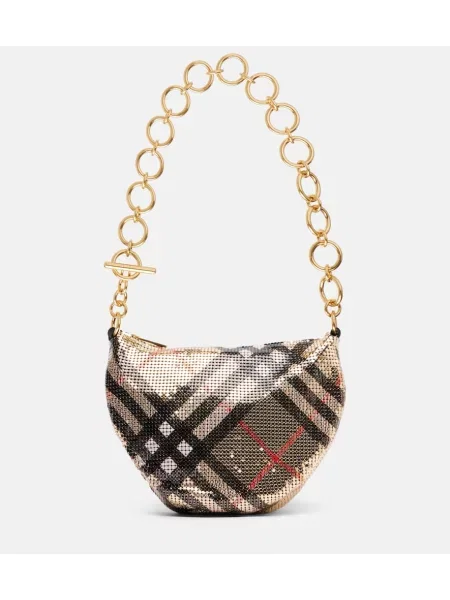 Torbica Burberry s karirastim vzorcem zlata