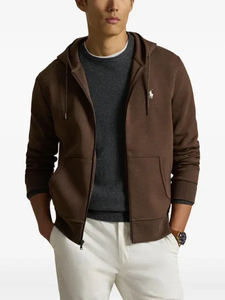 Dlouhá pruhovaná s límcem kšiltovka Polo Ralph Lauren modrá