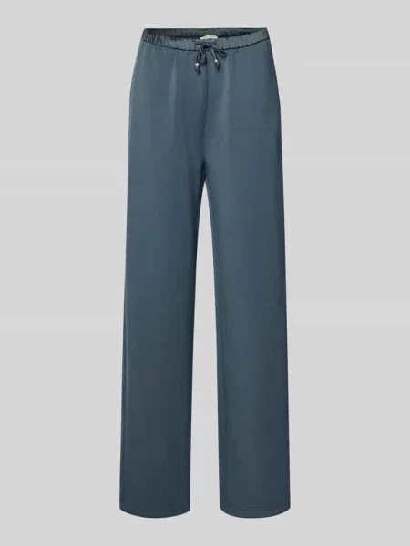 Spodnie dresowe z elastycznym pasem i wpuszczanymi Scotch & Soda granatowe