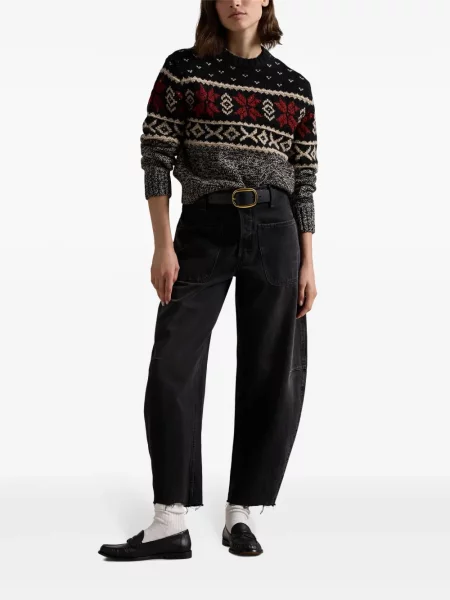 Polo Polo Ralph Lauren cu imagine de lână de costum verde