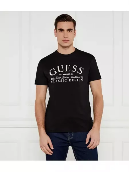 GUESS Póló CLASSIC fekete