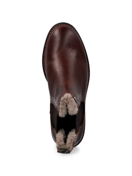 Matlasat botine Barbour cu blană maro