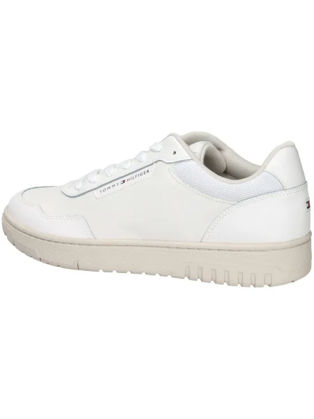 Tommy Hilfiger Sneakersy Th Basket Core Écru biela