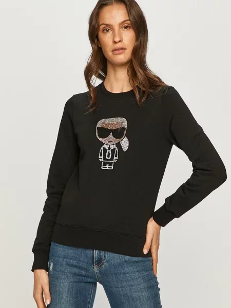 Karl Lagerfeld Bluza czarna
