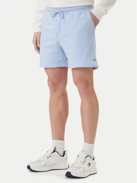 Šortky z materiálu Tommy Jeans modré