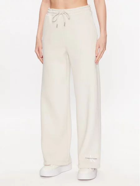 Calvin Klein Jeans Spodnji del trenirke Écru