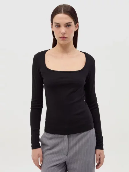 Лонгслів OVS чорний