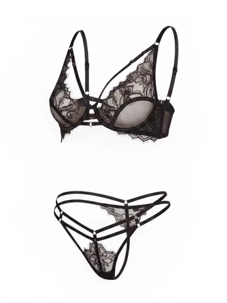 Hunkemöller Tanga Bea' negru