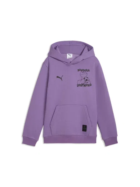 PUMA Młodzieżowa bluza z kapturem Borussia Dortmund × Sesame Street Akcesoria fioletowy